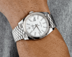 Date just steel white dial 41mm - Image 3
