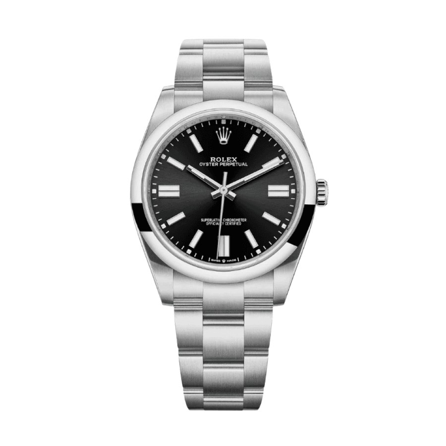 17-Rolexoysterperpetualblackdial41mm.png Oyster perpetual black dial 41mm - Image 1