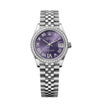 Date just ladies violet roman dial 31mm
