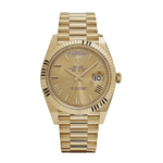 Day-date yellow gold champagne roman dial 40mm