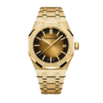 Royal oak gold smoked yellow dial