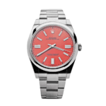 Oyster perpetual red dial 41mm
