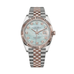 Date just rose gold mop diamond dial 41mm