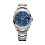 Date just steel blue roman dial oyster 41mm