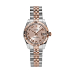 Date just ladies rose gold sundust dial 31mm