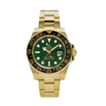 Gmt-master ii yellow gold green dial 40mm