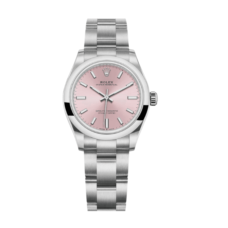 4-Rolexoysterperpetualpinkdial31mm.png Oyster perpetual pink dial 31mm - Image 1