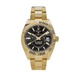 Sky-dweller gold black dial 42mm