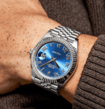 Date just steel blue diamond dial 41mm - Image 3