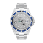 Gmt-master ii custom bezel diamond pave dial 40mm