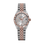 Date just ladies rose gold silver diamond dial 31mm
