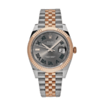 Date just rose gold wimbledon dial 41mm