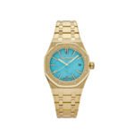 Royal Oak Selfwinding 15550BA.OO.1356BA.01 Yellow Gold Blue Turquoise Dial