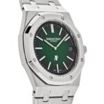 Royal Oak 15202PT.OO.1240PT.01 'Jumbo' Extra-Thin Platinum Green Dial (2021) - Image 7