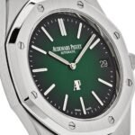 Royal Oak 15202PT.OO.1240PT.01 'Jumbo' Extra-Thin Platinum Green Dial (2021) - Image 9