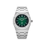 Royal Oak 15202PT.OO.1240PT.01 'Jumbo' Extra-Thin Platinum Green Dial (2021)