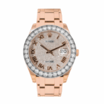 Date just pearlmaster diamond paved 39mm