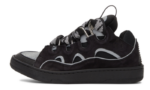 Curb Trainers Black Leather - Image 2