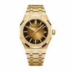 Royal oak gold smoked yellow dial