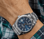 Date just fluted motif blue dial oyster 41mm - Image 3
