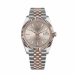 Date just rose gold sundust dial 41mm