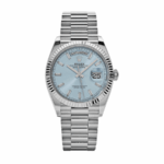 Day-date ice blue baguette dial 36mm