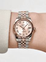 Date just ladies rose gold sundust dial 31mm - Image 3