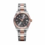 Date just ladies rose gold slate dial 31mm