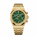 Royal oak yellow gold green dial