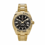 Sky-dweller gold black dial 42mm