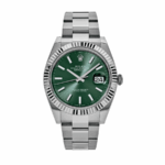 Date just mint green dial 41mm