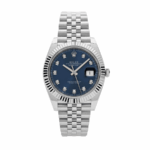 Date just blue diamond dial 41mm