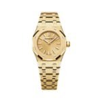 Royal Oak 67630BA.GG.1312BA.01 'Mini' Frosted Yellow Gold Quartz