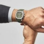 Aquanaut 5968G-010 Chronograph White Gold Khaki Green Dial - Image 3