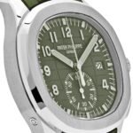 Aquanaut 5968G-010 Chronograph White Gold Khaki Green Dial - Image 7